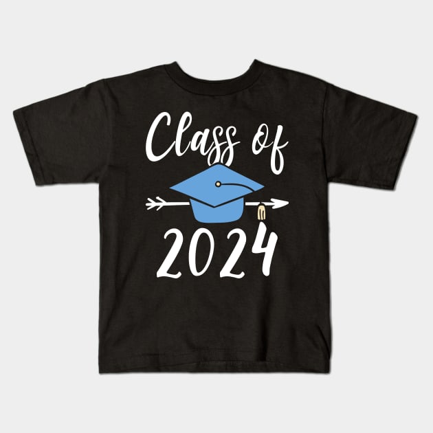 Class Of 2024 Senior Graduation Kids T-Shirt by kateeleone97023